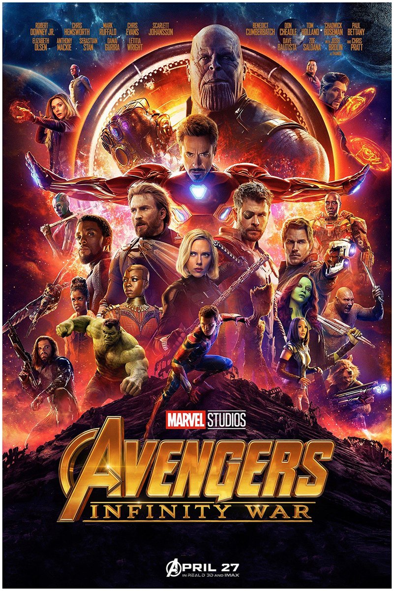 Marvel Avengers Infinity War Decorative Painting (paper and canvas) art poster printing print