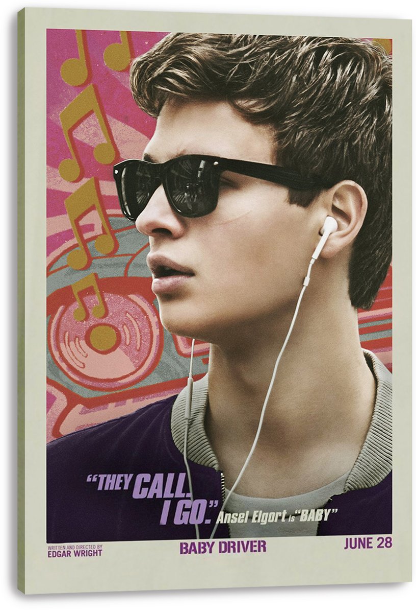 Baby Driver Ansel Elgort Decorative Painting (paper and canvas) art poster printing print
