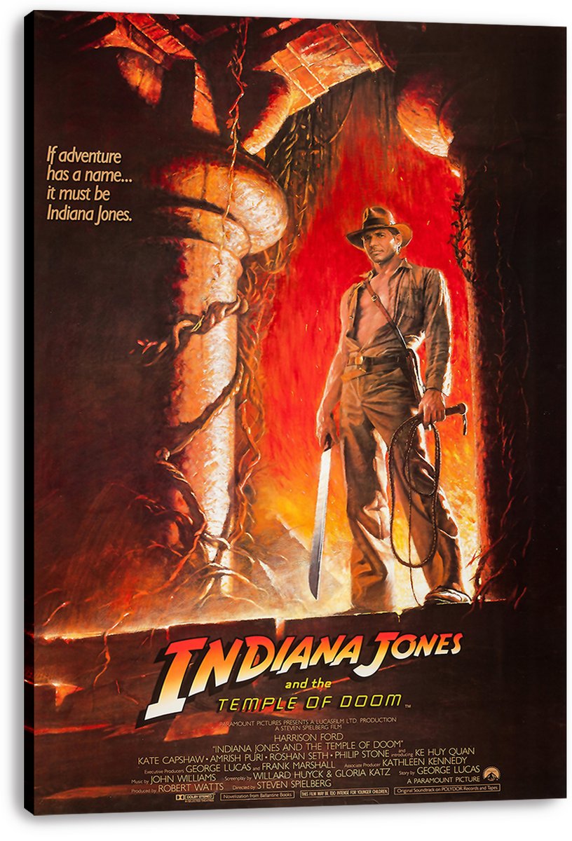Indiana Jones and the Temple of Doom Decorative Painting (paper and canvas) art poster printing print