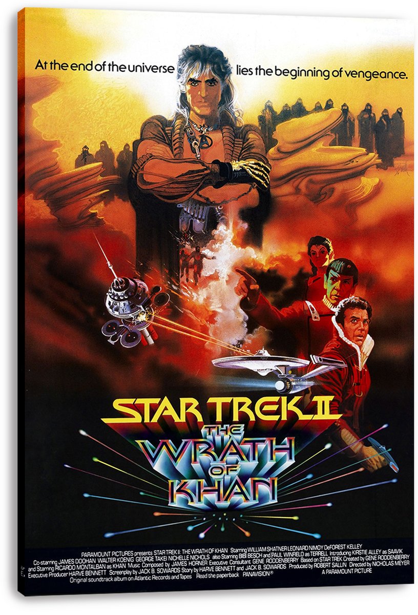 Star Trek II The Wrath of Khan Movie Poster Decorative Painting (paper and canvas) art poster printing print