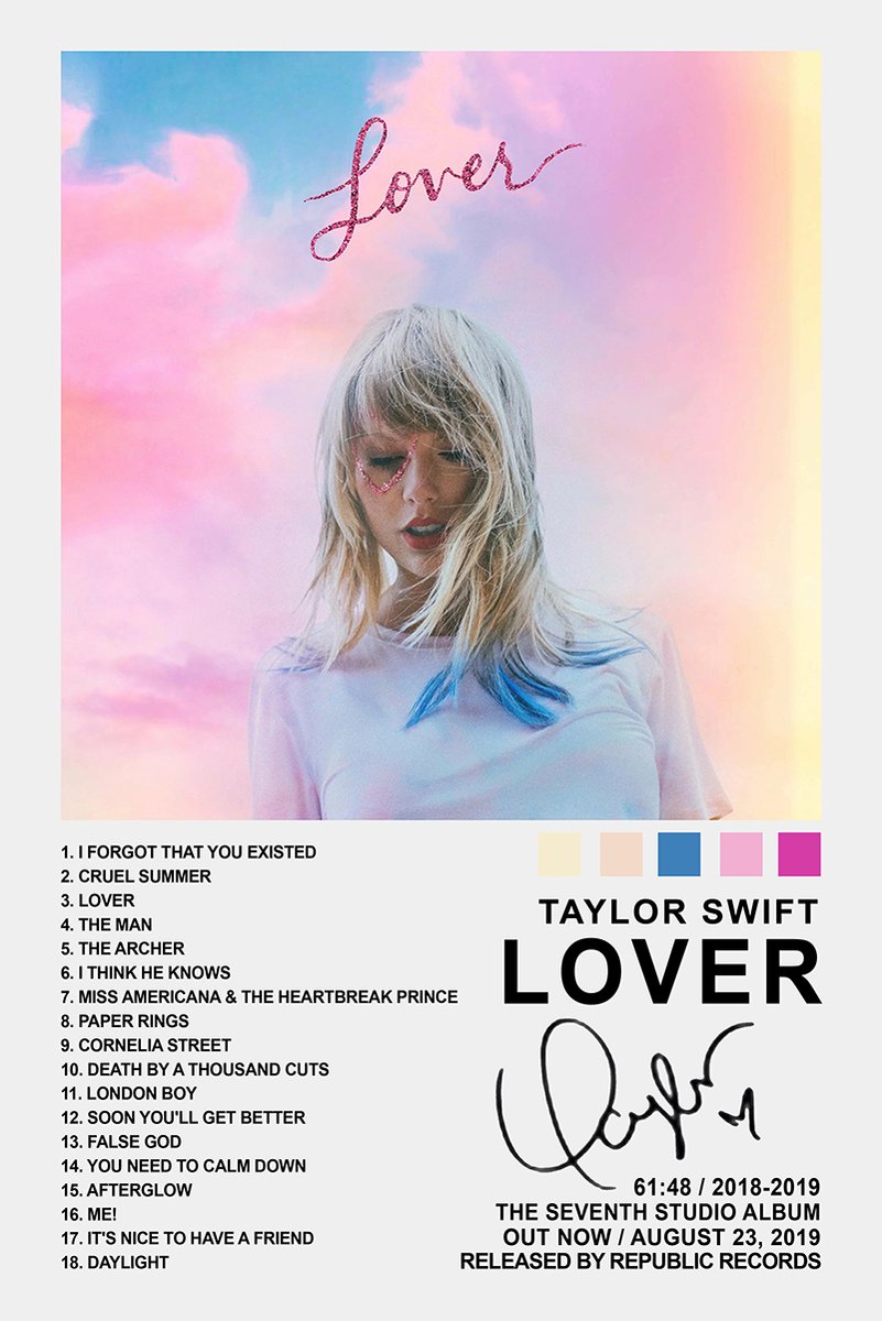 Taylor Swift Lover Album Decorative Painting (paper and canvas) art poster printing print