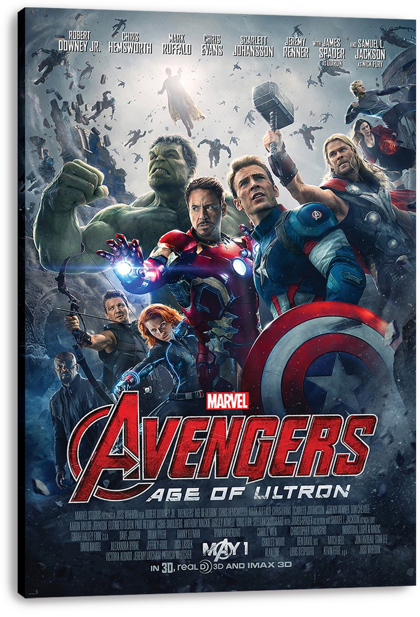 Avengers Age of Ultron Team Decorative Painting (paper and canvas) art poster printing print