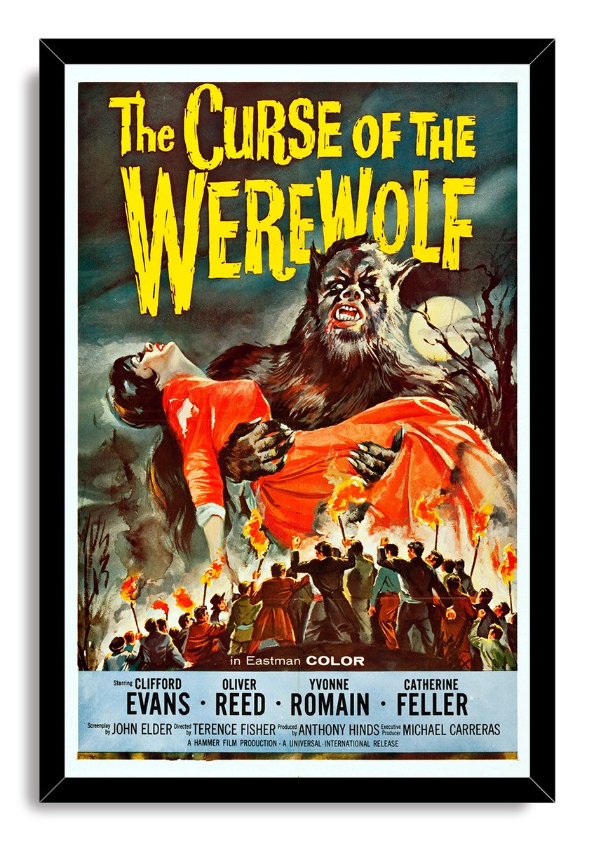 The Curse of the Werewolf Movie Poster Decorative Painting (paper and canvas) art poster printing print