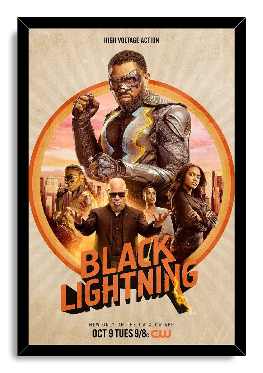 Black Lightning TV Series Decorative Painting (paper and canvas) art poster printing print