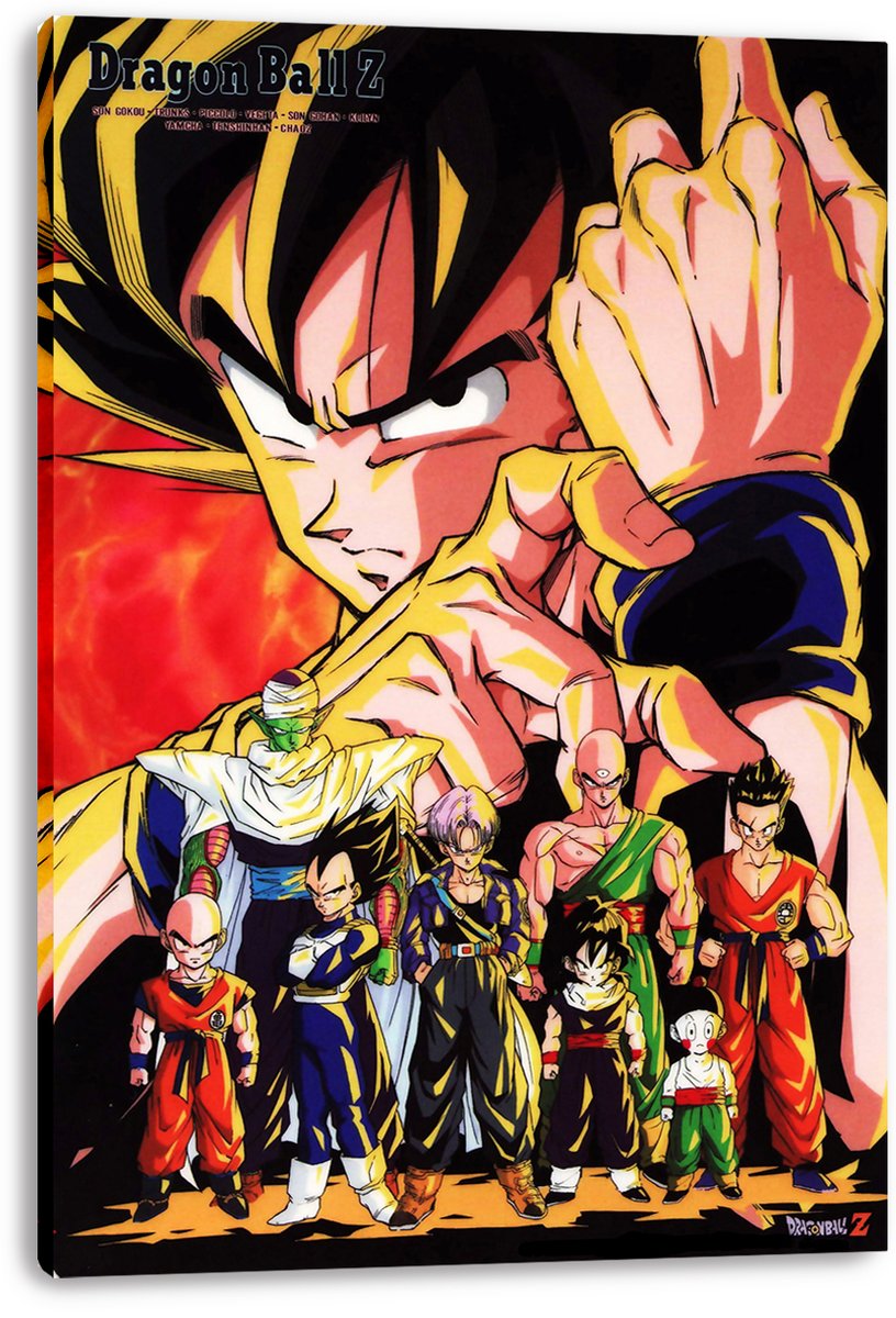 Dragon Ball Z Super Saiyan Goku and Z Fighters Decorative Painting (paper and canvas) art poster printing print