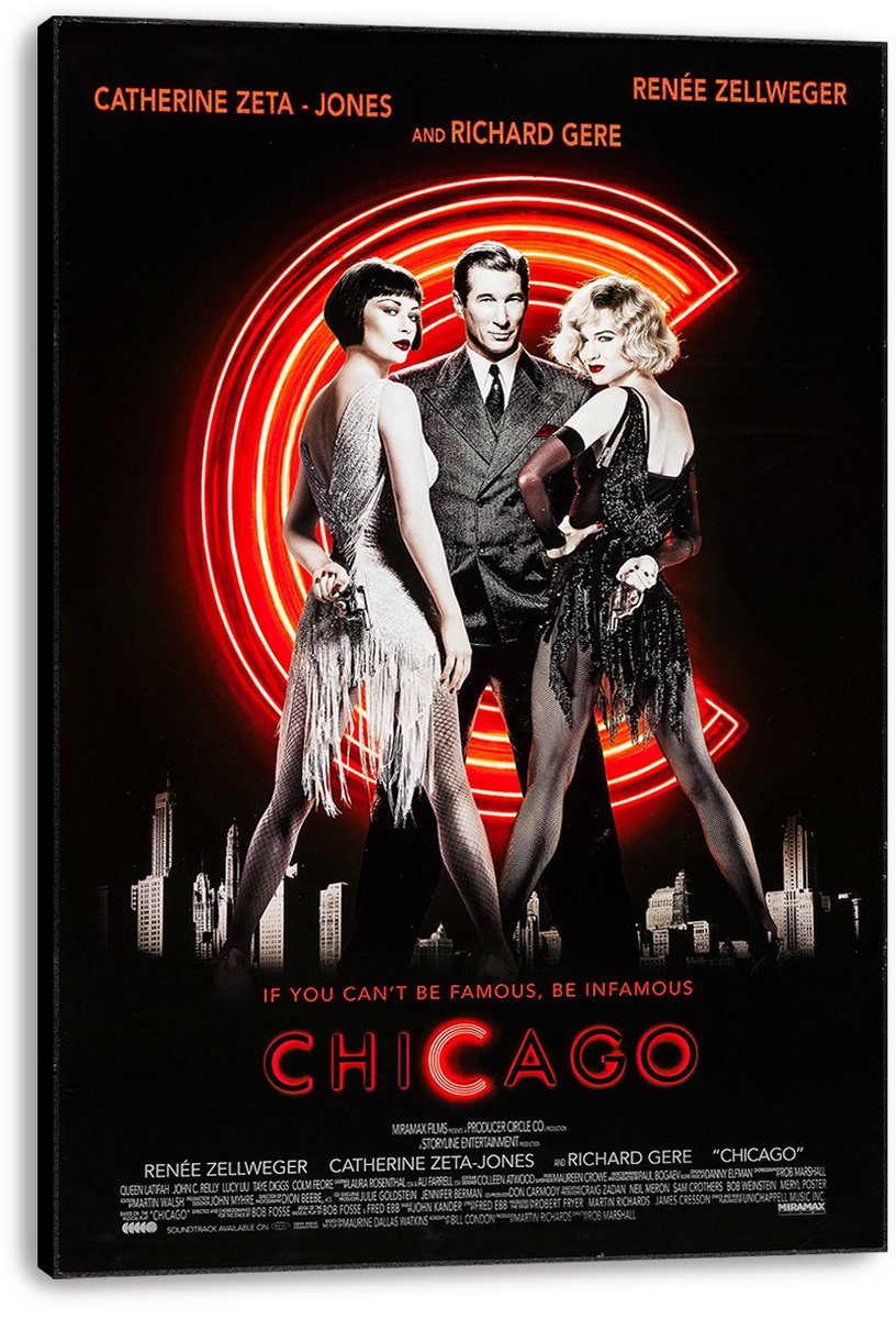 Chicago Movie Poster Decorative Painting (paper and canvas) art poster printing print