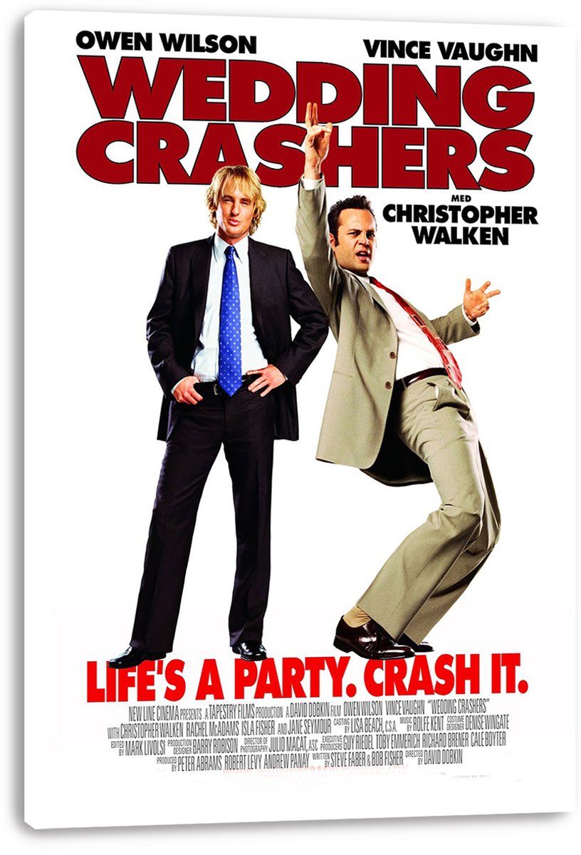 Wedding Crashers Movie Poster Decorative Painting (paper and canvas) art poster printing print