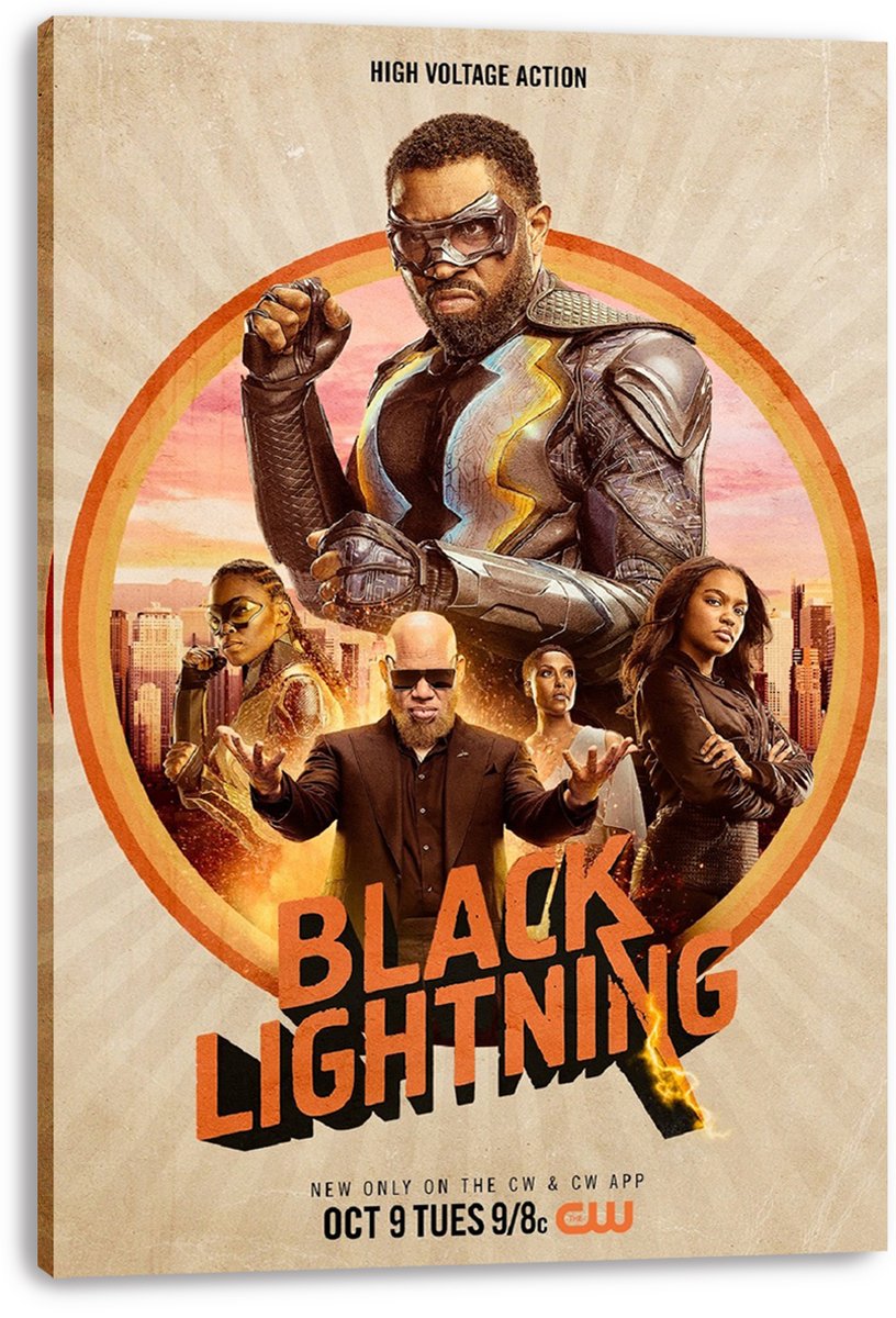 Black Lightning TV Series Decorative Painting (paper and canvas) art poster printing print