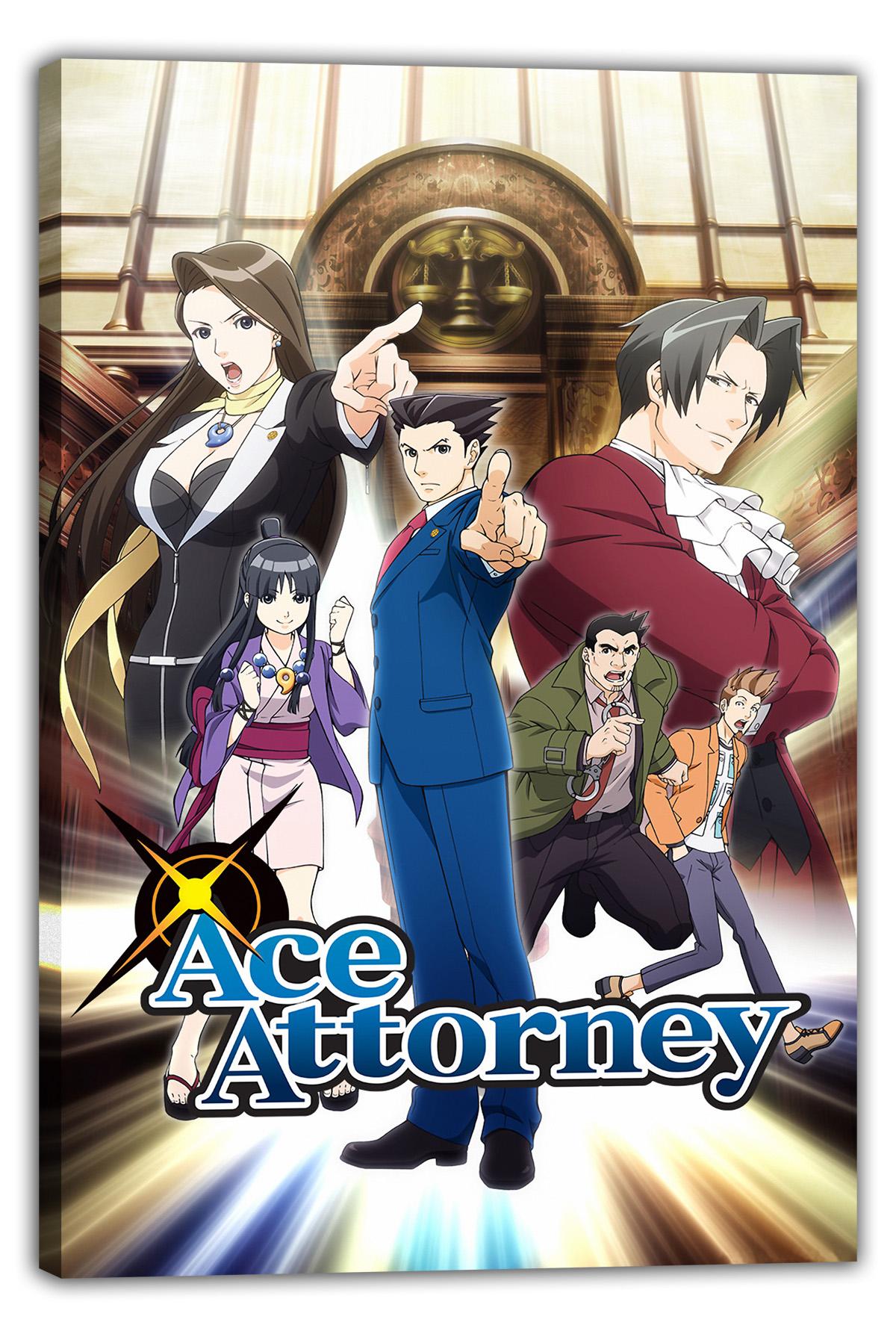 Ace Attorney Key Art Anime Poster (paper and canvas) art poster printing print