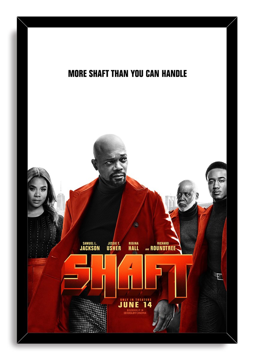 Shaft Movie Cast Decorative Painting (paper and canvas) art poster printing print