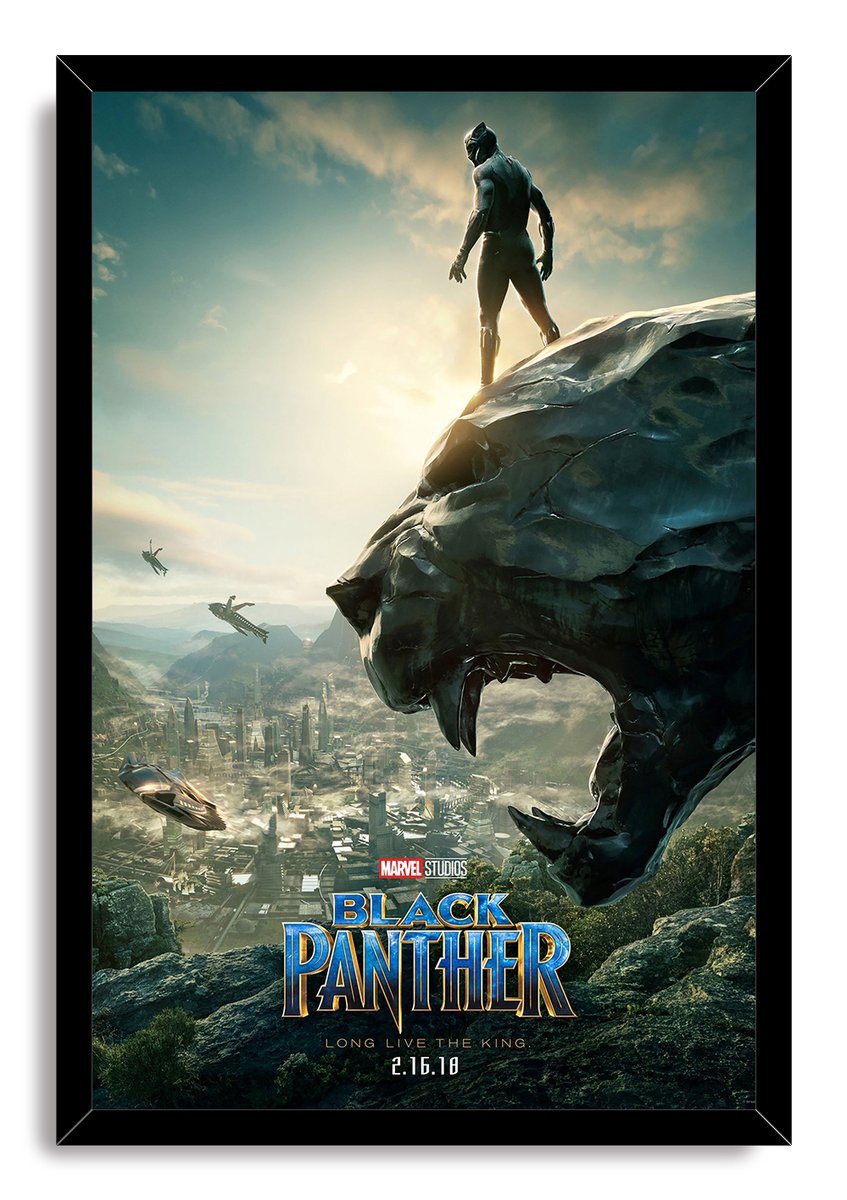 Black Panther Decorative Painting (paper and canvas) art poster printing print