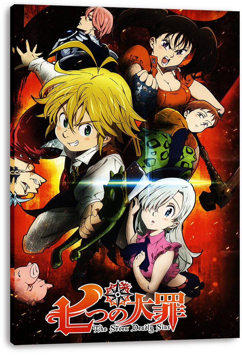 The Seven Deadly Sins Decorative Painting (paper and canvas) art poster printing print