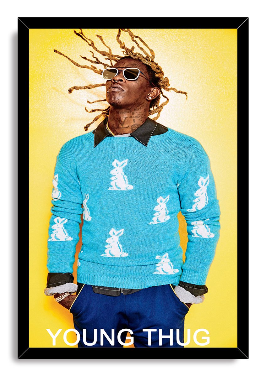 Young Thug Decorative Painting (paper and canvas) art poster printing print