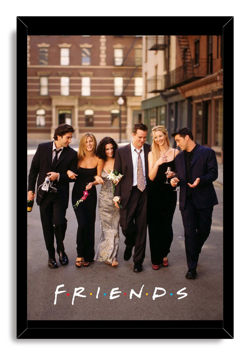 Friends TV Show Cast Decorative Painting (paper and canvas) art poster printing print