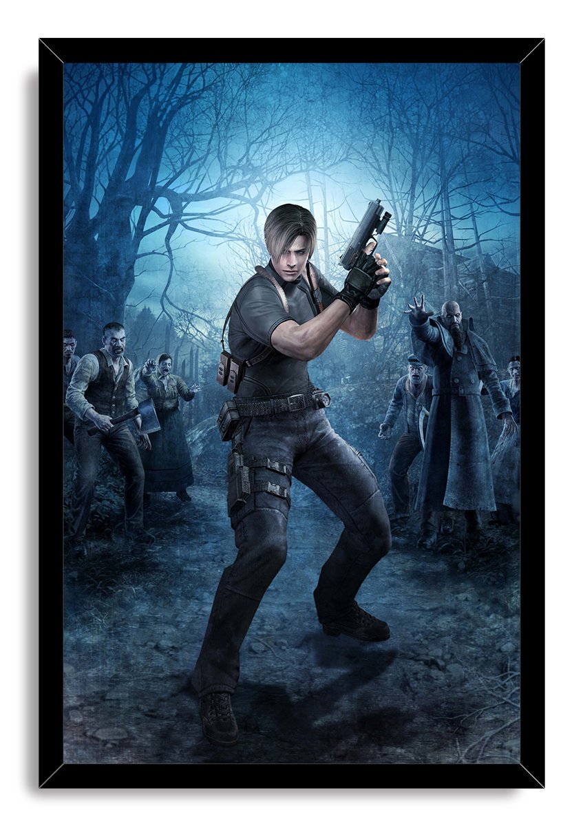 Leon S. Kennedy Resident Evil 4 Decorative Painting (paper and canvas) art poster printing print