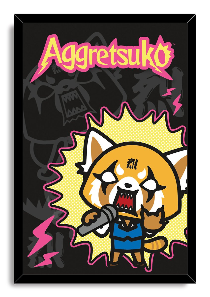 Aggretsuko Raging Red Panda Decorative Painting (paper and canvas) art poster printing print