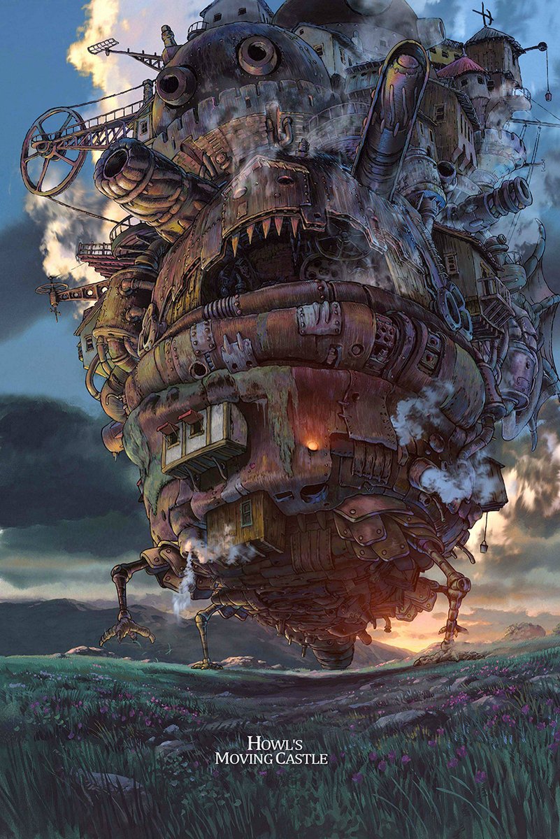 Howl's Moving Castle Decorative Painting (paper and canvas) art poster printing print
