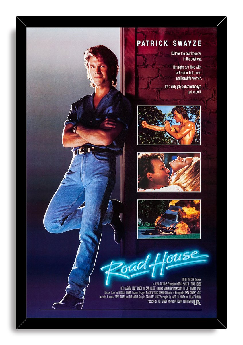 Patrick Swayze Road House Movie Decorative Painting (paper and canvas) art poster printing print