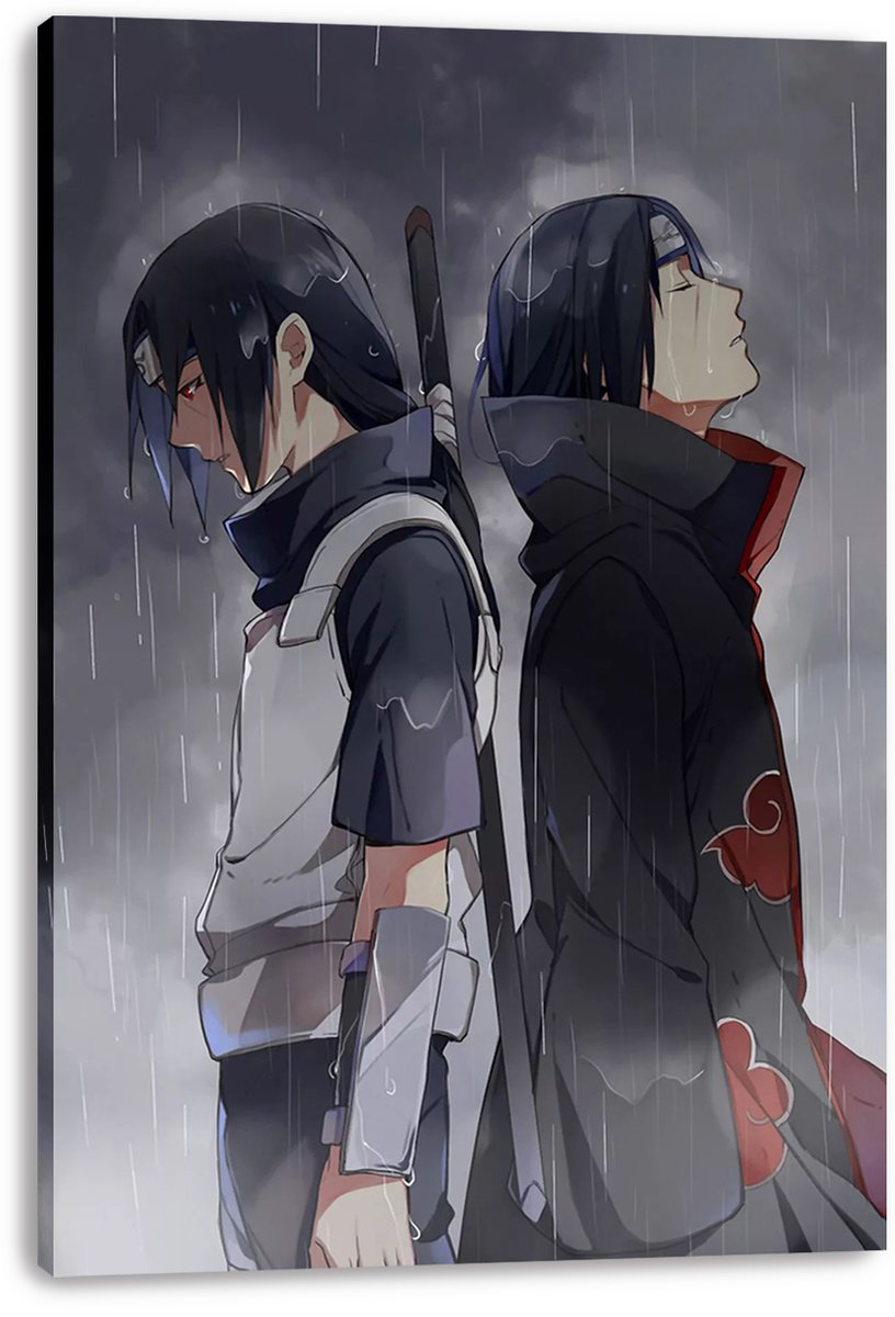 Naruto Itachi Uchiha Sadness Decorative Painting (paper and canvas) art poster printing print