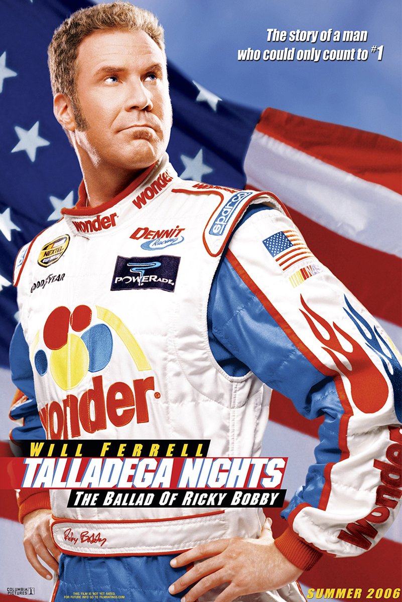 Will Ferrell Ricky Bobby Talladega Nights Decorative Painting (paper and canvas) art poster printing print