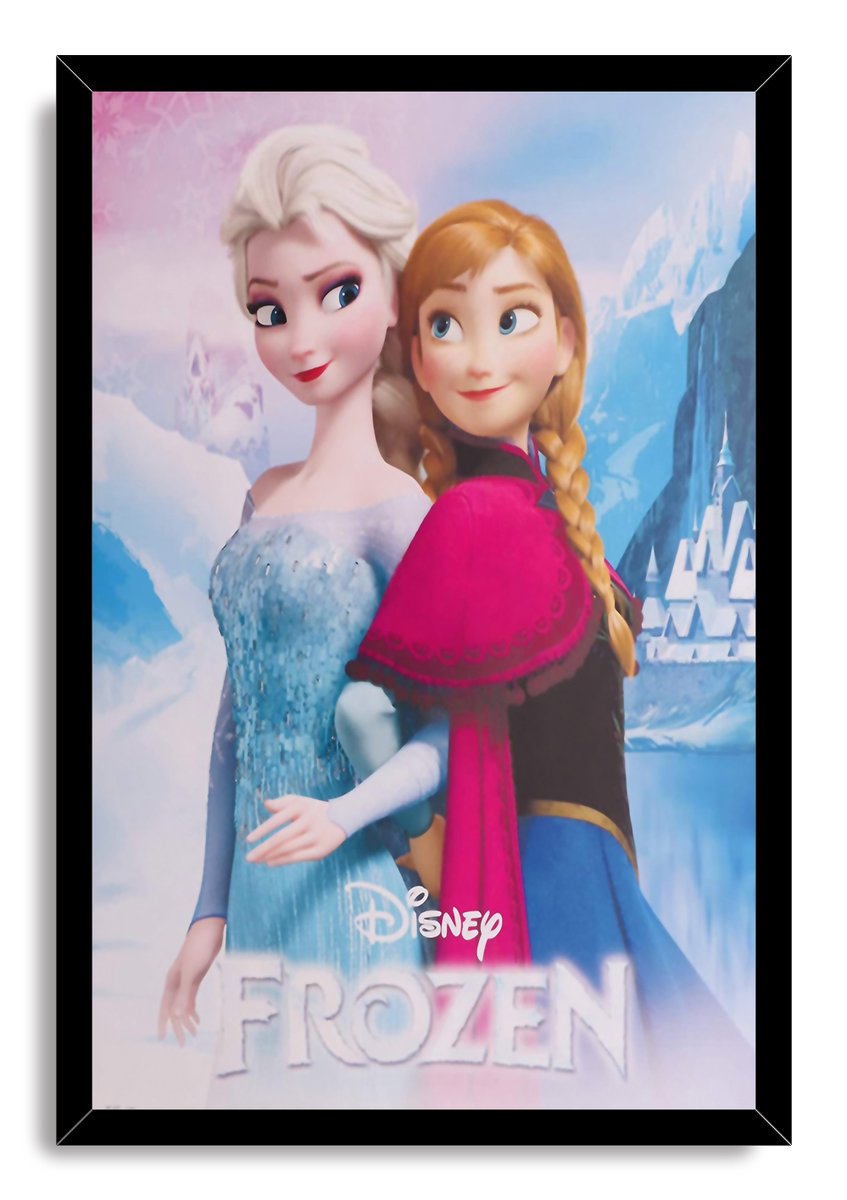 Elsa and Anna Frozen Decorative Painting (paper and canvas) art poster printing print