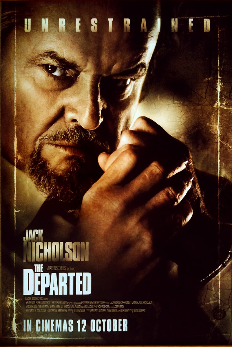 Jack Nicholson The Departed Decorative Painting (paper and canvas) art poster printing print