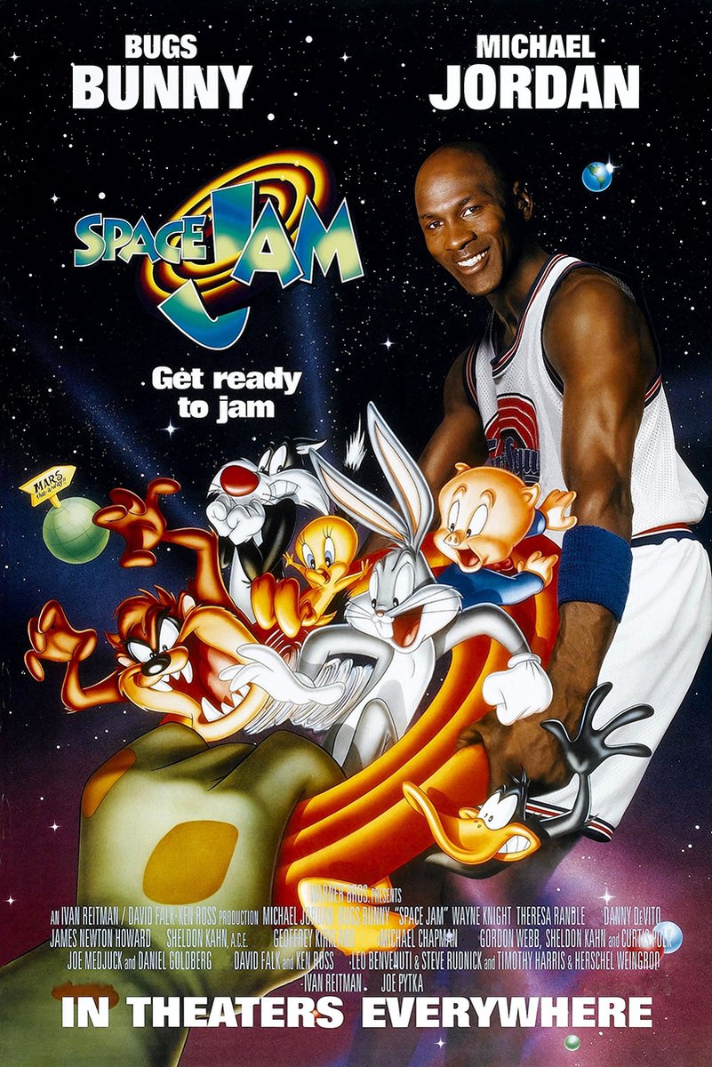 Space Jam Michael Jordan Looney Tunes Decorative Painting (paper and canvas) art poster printing print