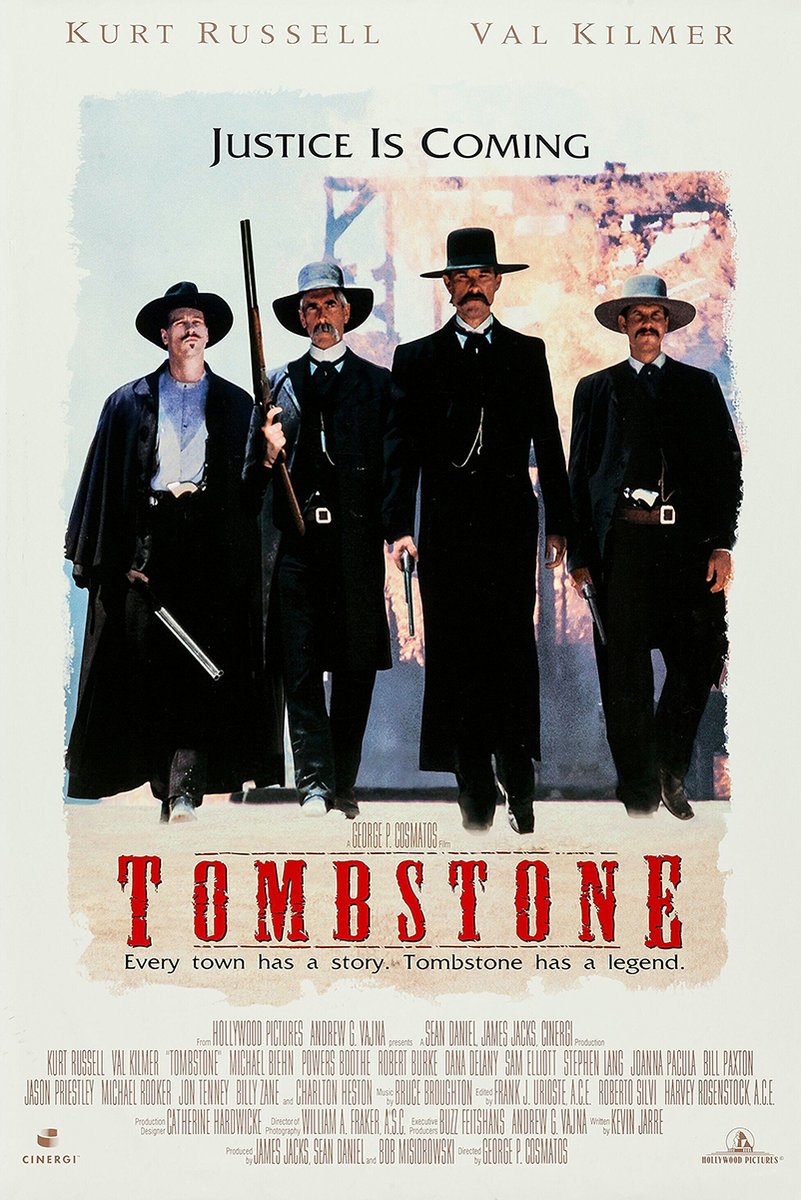 Tombstone Movie Poster Earp Brothers Doc Holliday Western Decorative Painting (paper and canvas) art poster printing print