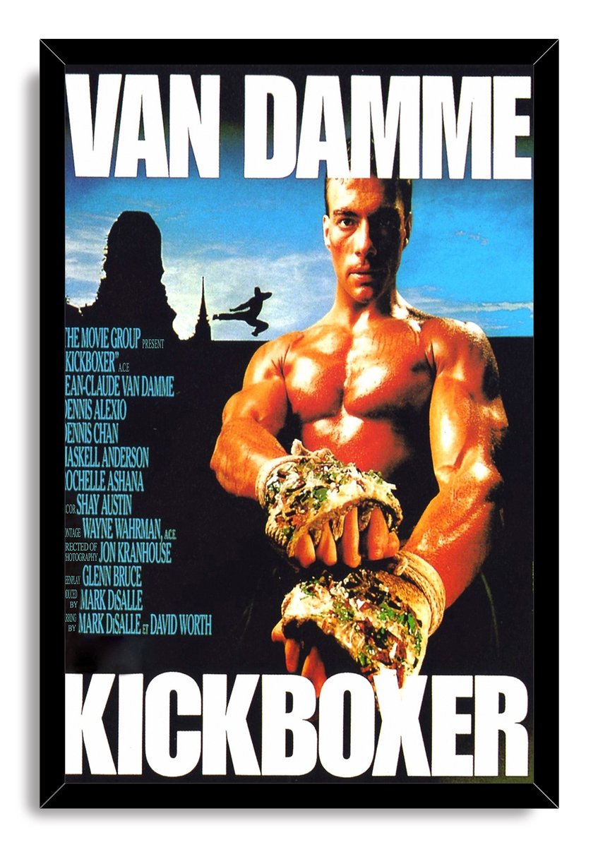 Jean-Claude Van Damme Kickboxer Movie Decorative Painting (paper and canvas) art poster printing print