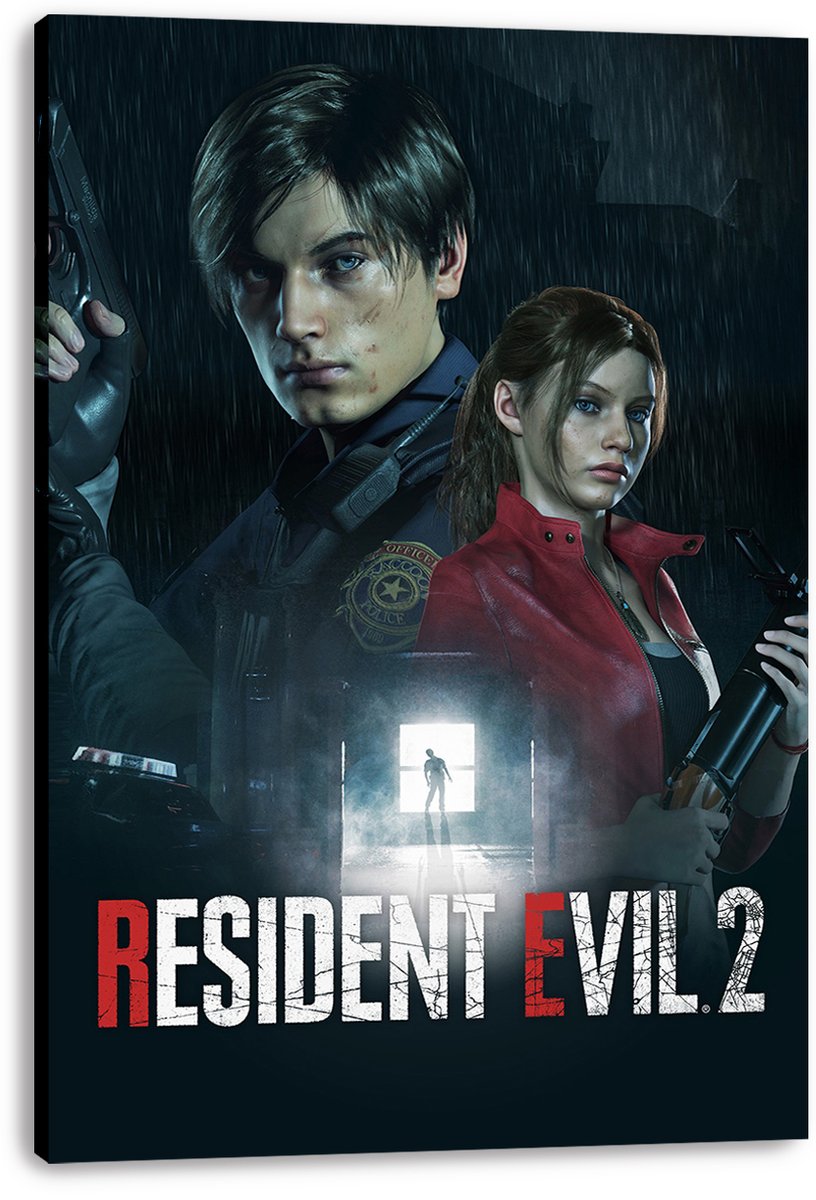 Resident Evil 2 Leon Kennedy and Claire Redfield Decorative Painting (paper and canvas) art poster printing print