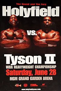 Tyson vs Holyfield II Bite Fight 1997 Grand Boxing Poster (Paper and Canvas) Art Poster Printing Print
