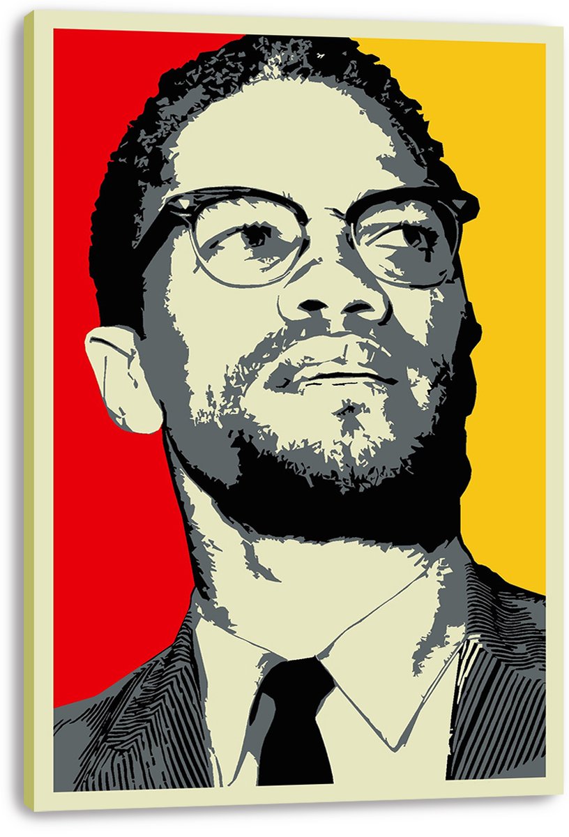 Malcolm X Decorative Painting (paper and canvas) art poster printing print