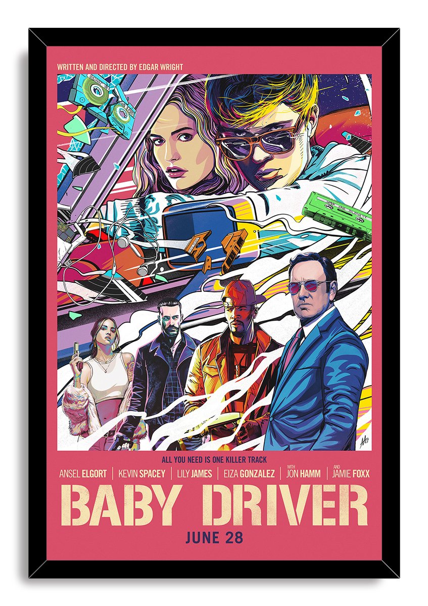 Baby Driver Movie Poster Decorative Painting (paper and canvas) art poster printing print