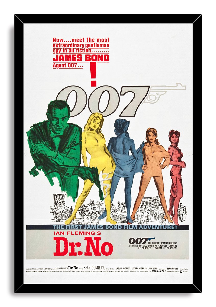 James Bond Dr. No Decorative Painting (paper and canvas) art poster printing print