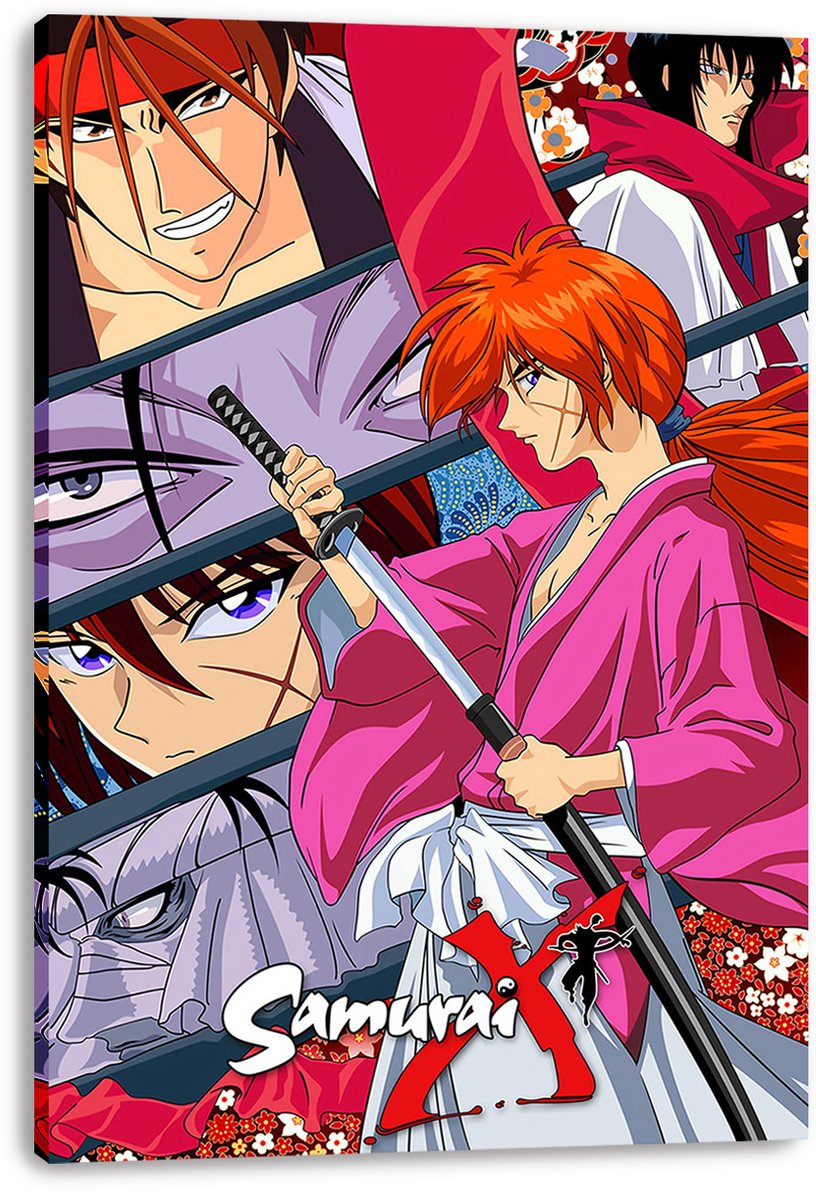 Samurai X Rurouni Kenshin Anime Characters Decorative Painting (paper and canvas) art poster printing print