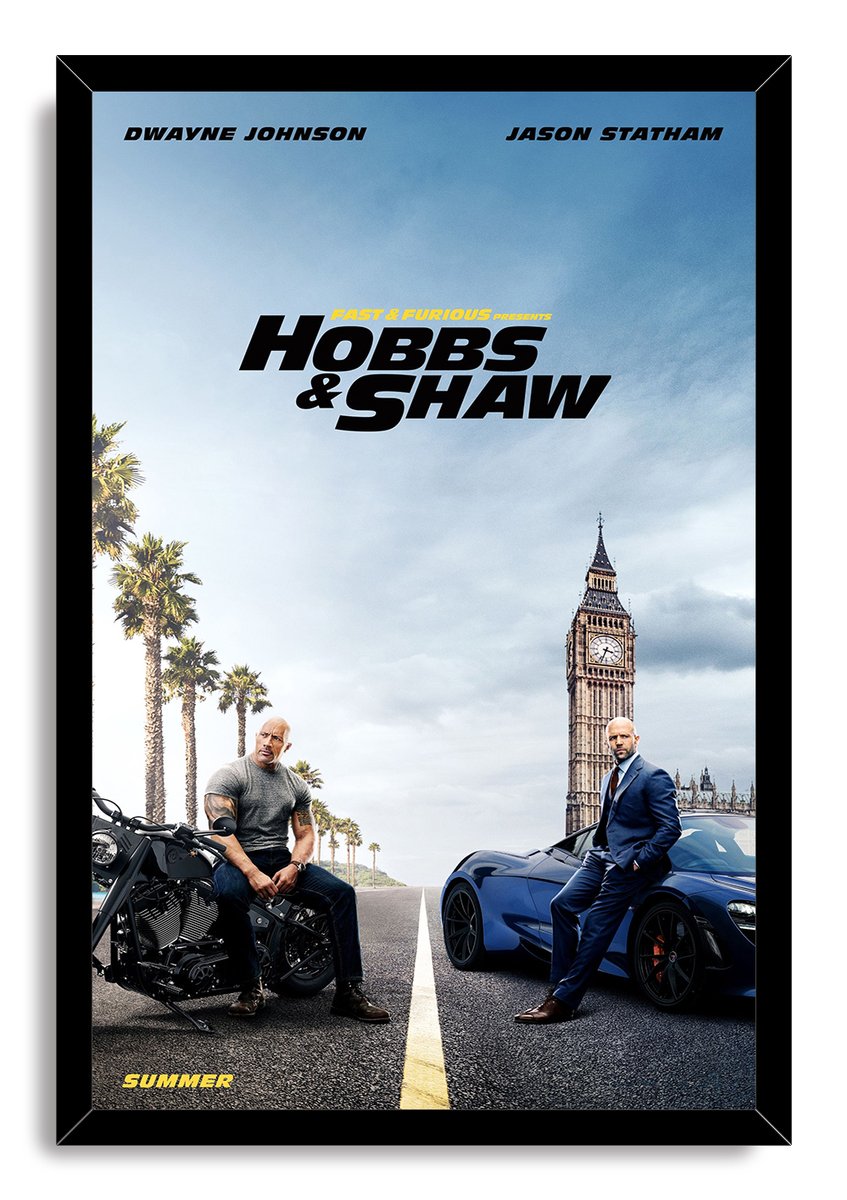 Hobbs & Shaw Movie Poster Decorative Painting (paper and canvas) art poster printing print
