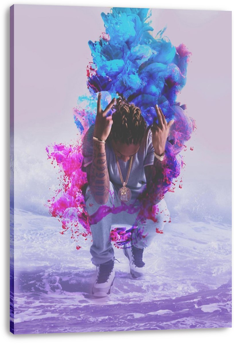 Dynamic Musician Ink Splash Decorative Painting (paper and canvas) art poster printing print