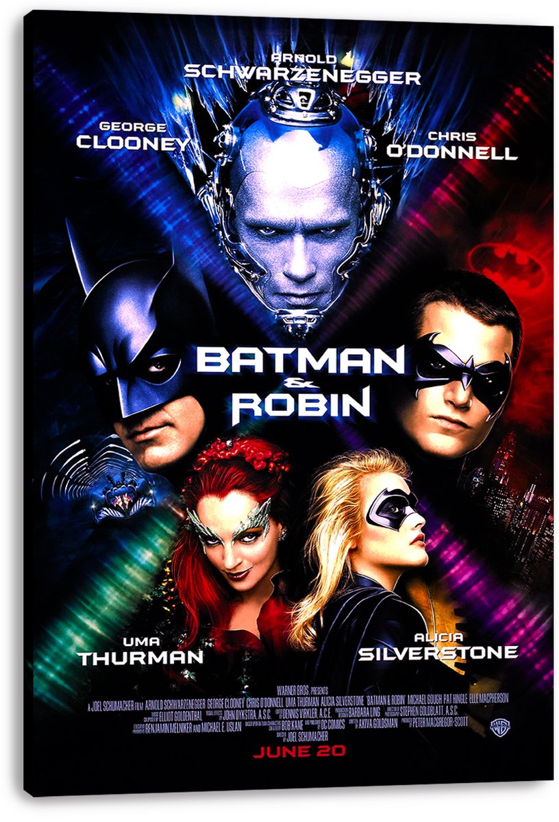 Batman & Robin Movie Poster Decorative Painting (paper and canvas) art poster printing print