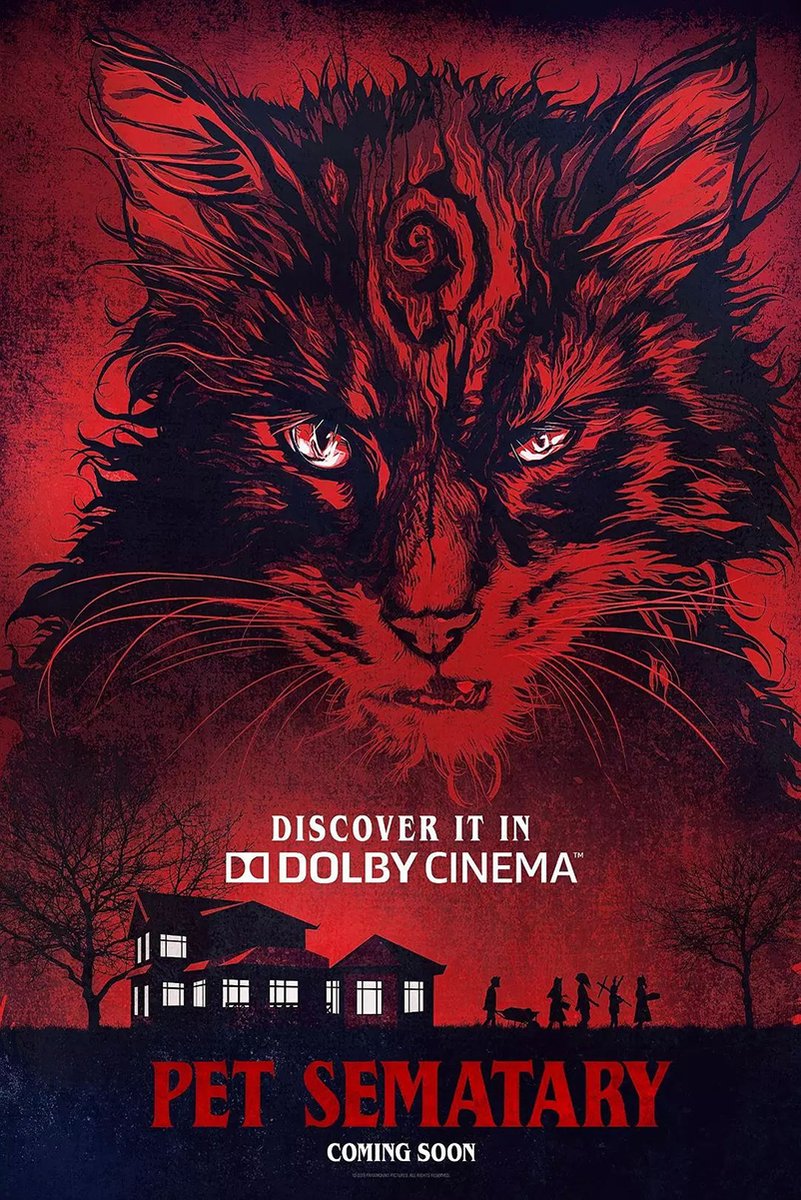 Pet Sematary Spooky Cat Decorative Painting (paper and canvas) art poster printing print