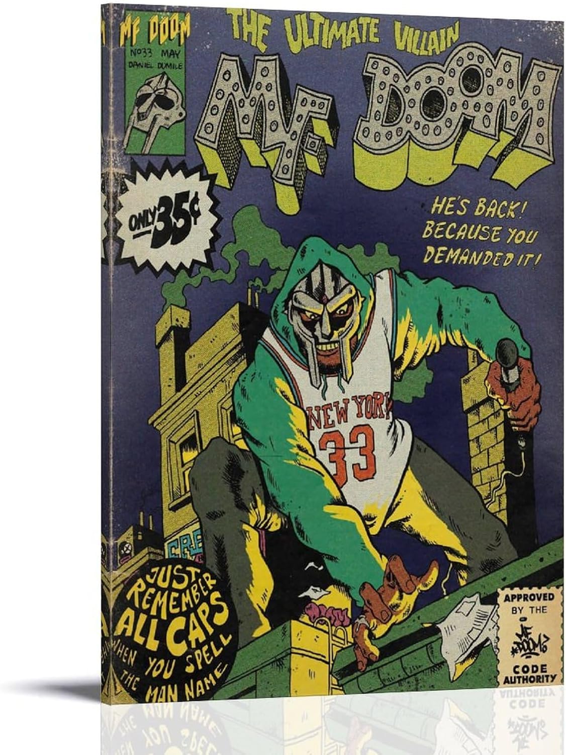 Mf Doom Comics Art Poster (Paper and Canvas) Art Poster Printing Print