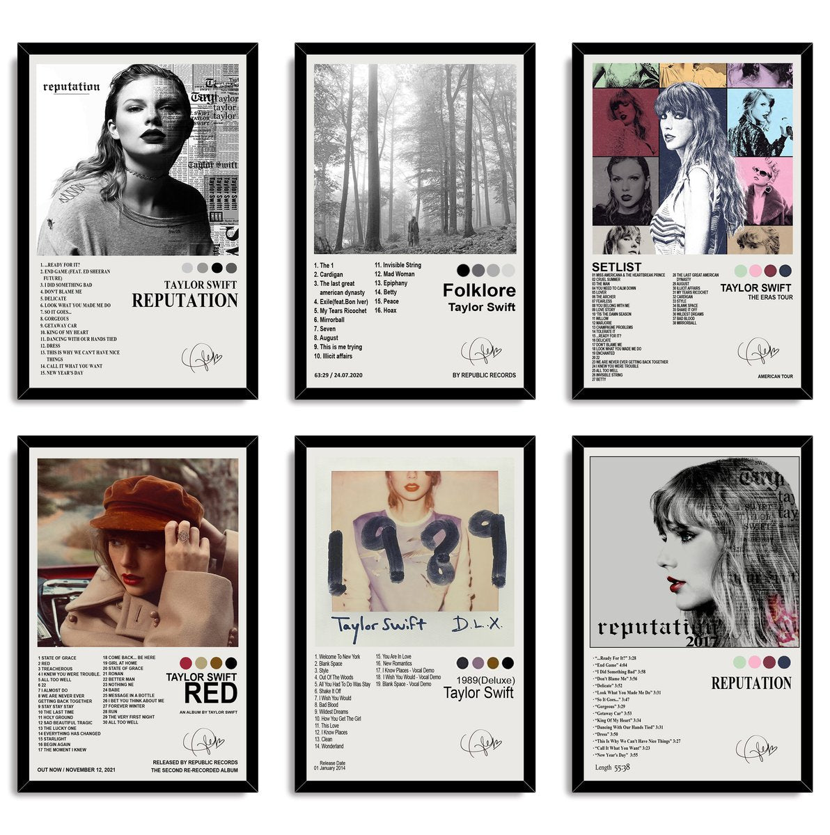 Taylor Swift Album Art Collection Decorative Painting (paper and canvas) art poster printing print