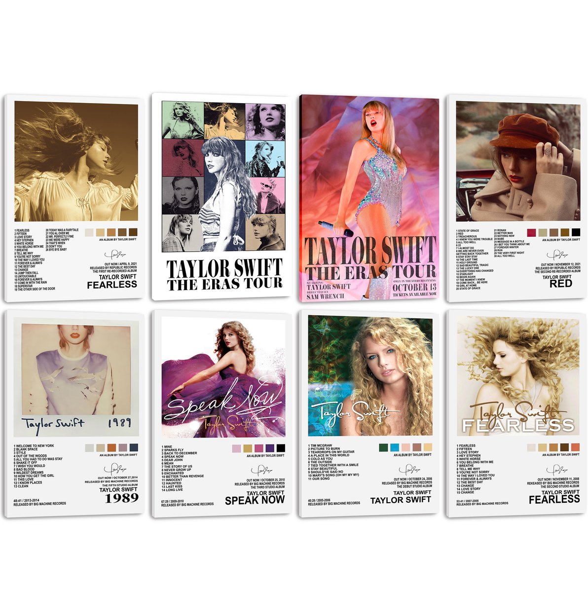 Taylor Swift Album Eras Decorative Painting (paper and canvas) art poster printing print