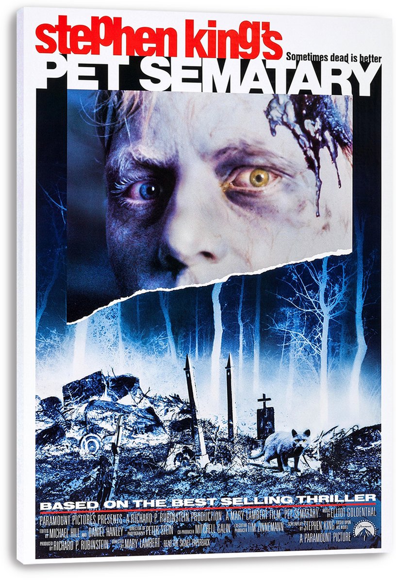 Stephen King's Pet Sematary Movie Decorative Painting (paper and canvas) art poster printing print