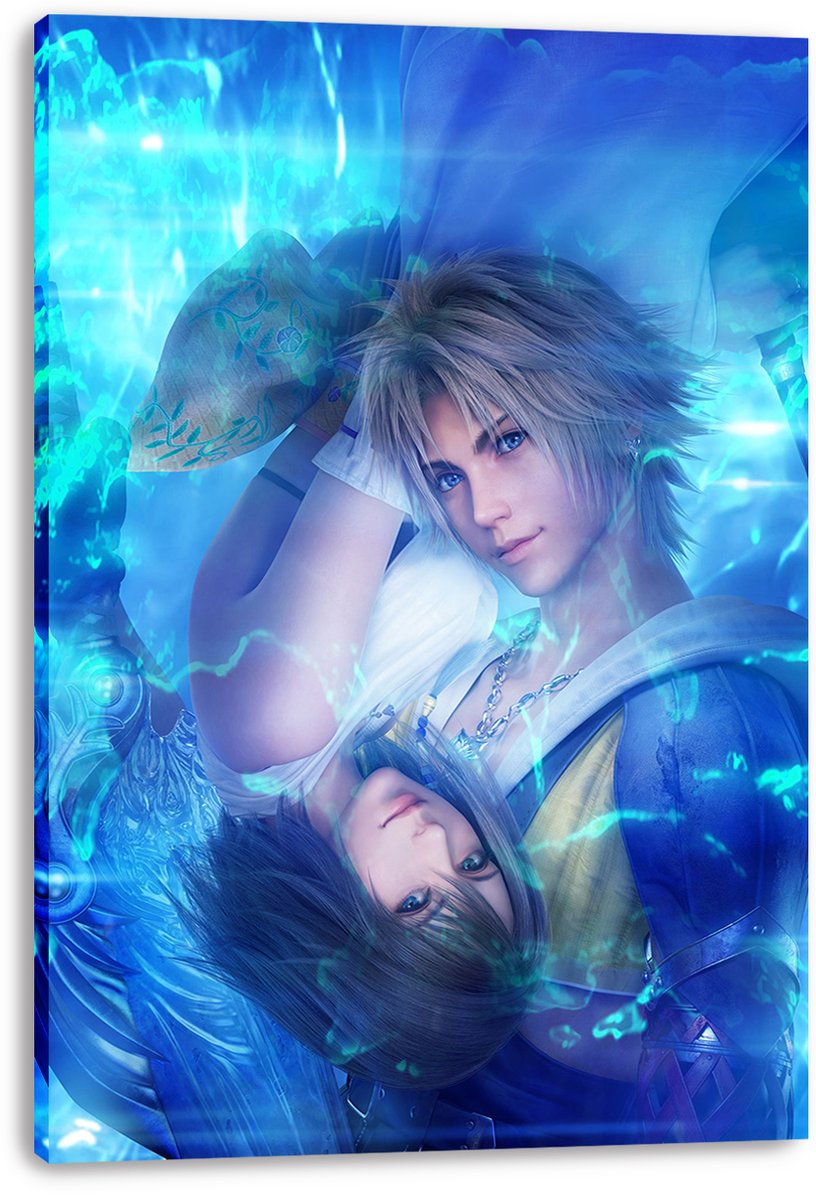 Final Fantasy X Tidus Yuna Decorative Painting (paper and canvas) art poster printing print