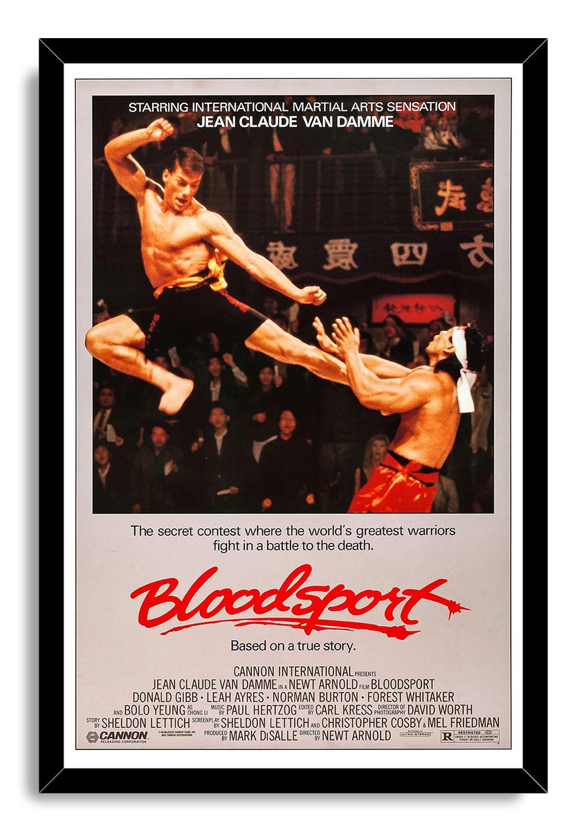 Jean-Claude Van Damme Bloodsport Movie Poster Decorative Painting (paper and canvas) art poster printing print