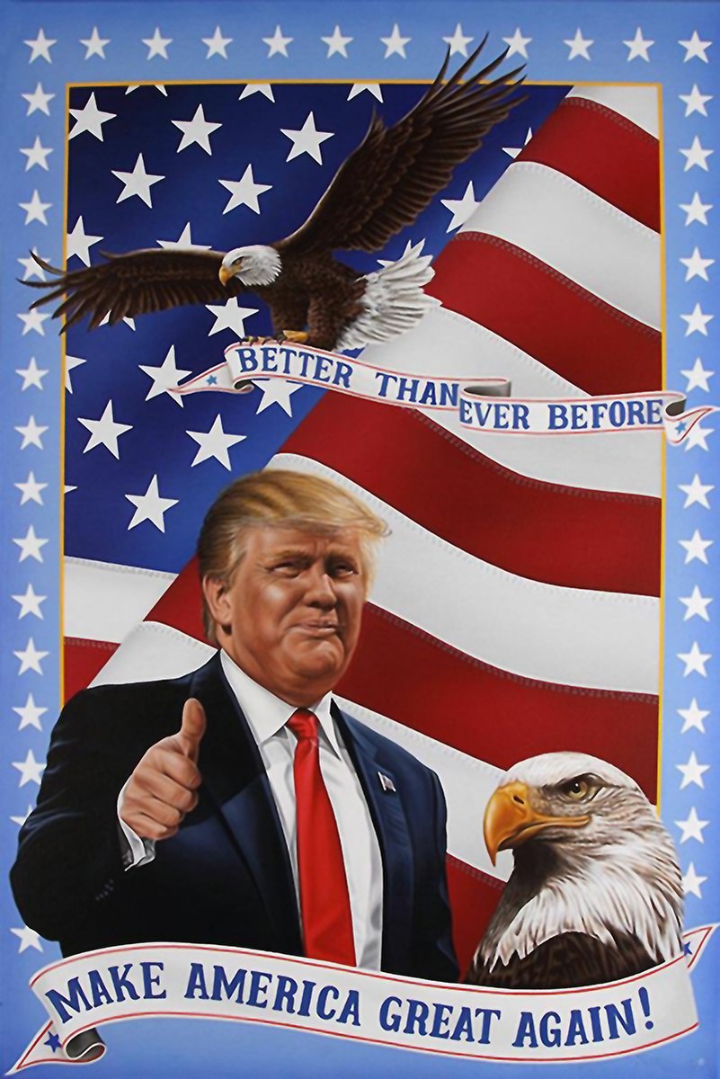 Donald Trump Patriotic Decorative Painting (paper and canvas) art poster printing print