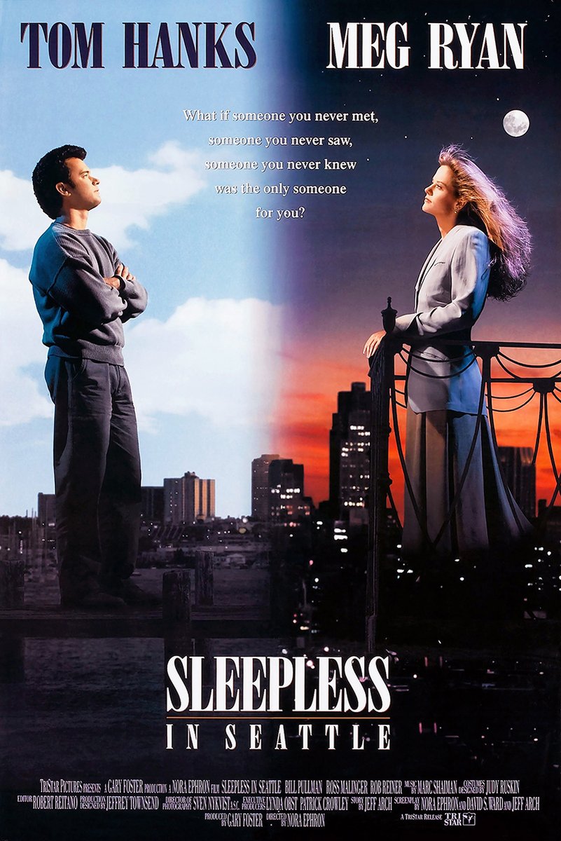 Sleepless in Seattle Tom Hanks Meg Ryan Movie Decorative Painting (paper and canvas) art poster printing print