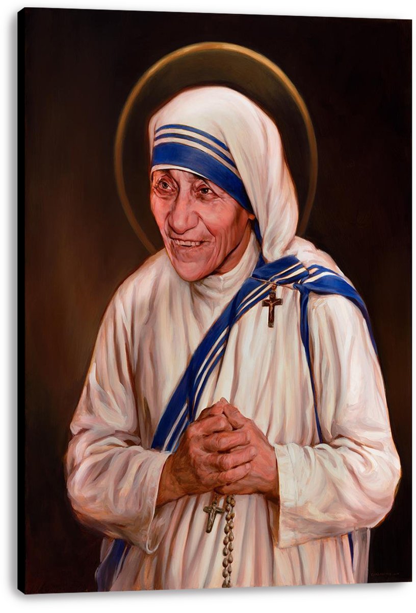 Mother Teresa Saint Decorative Painting (paper and canvas) art poster printing print