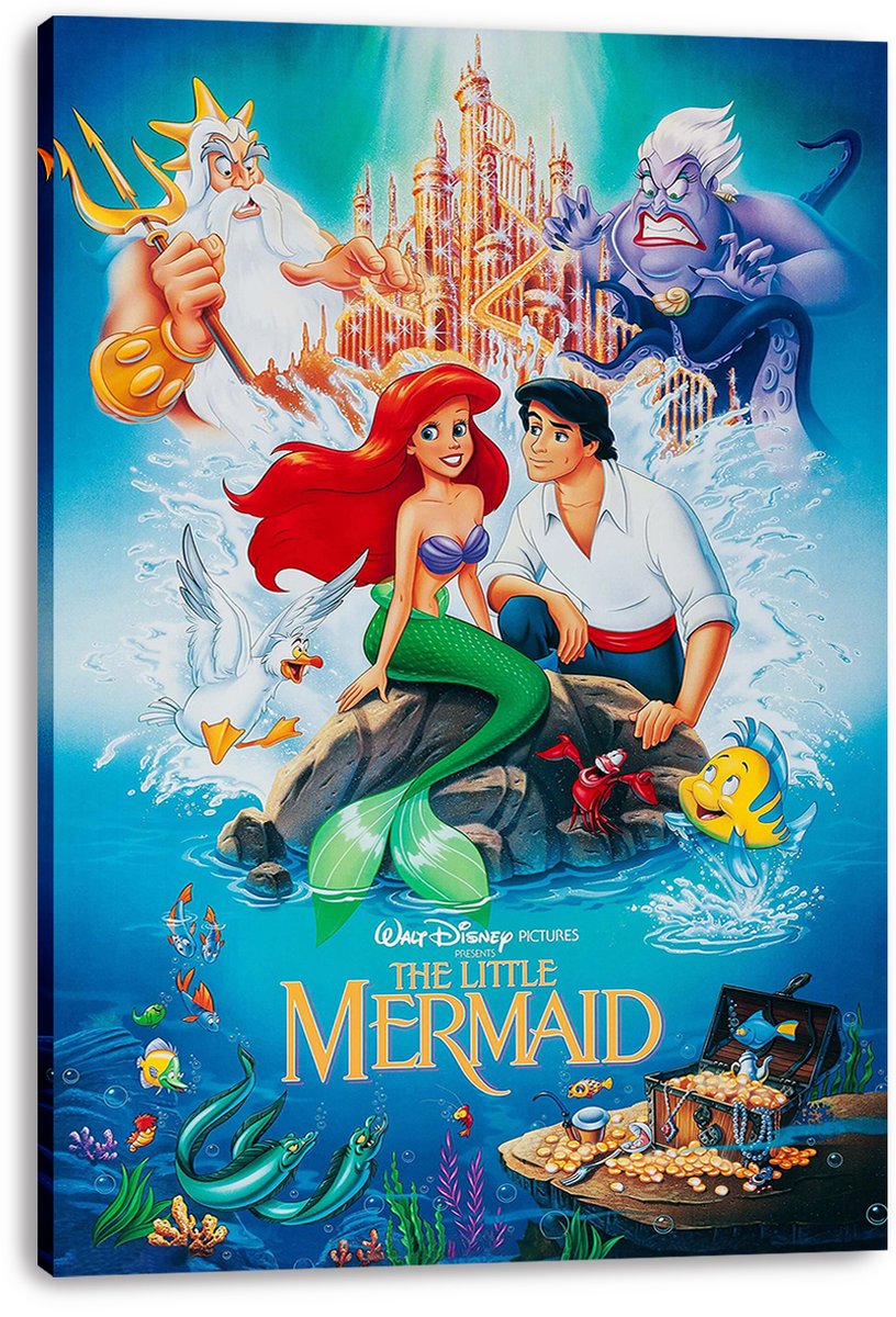The Little Mermaid Decorative Painting (paper and canvas) art poster printing print