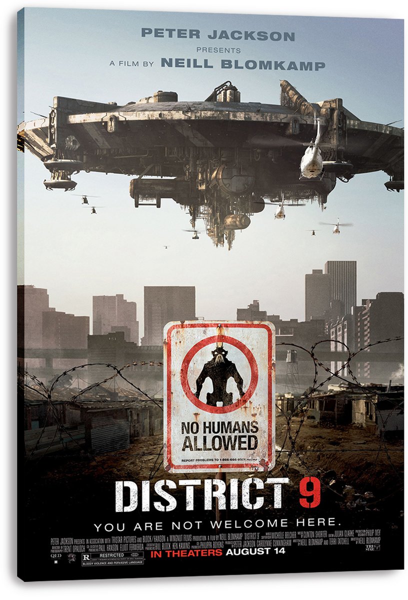 District 9 Movie Decorative Painting (paper and canvas) art poster printing print